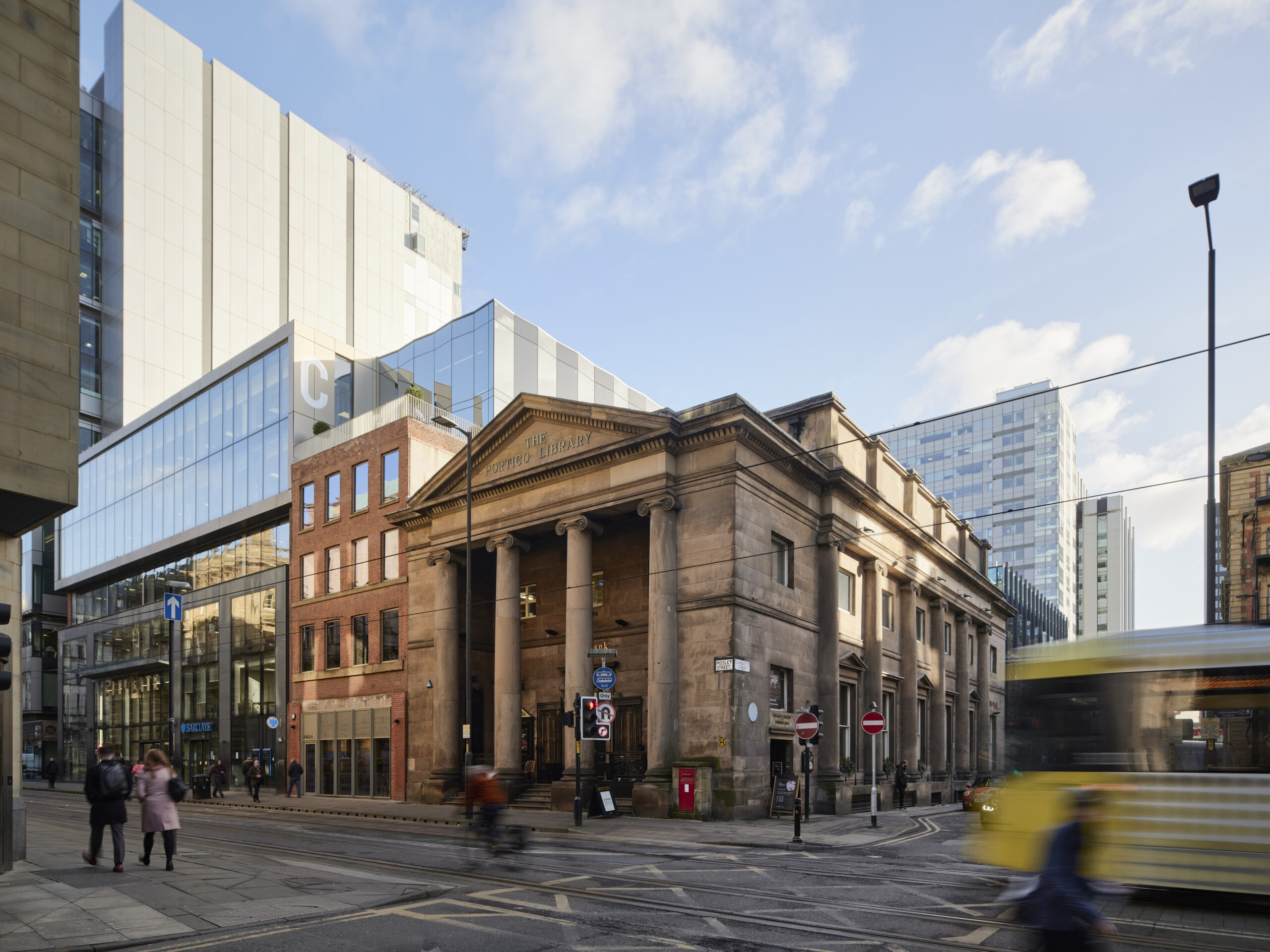 Hawkins Brown-Calico building at 53-55 Mosley Street in Manchester-Exterior context shot