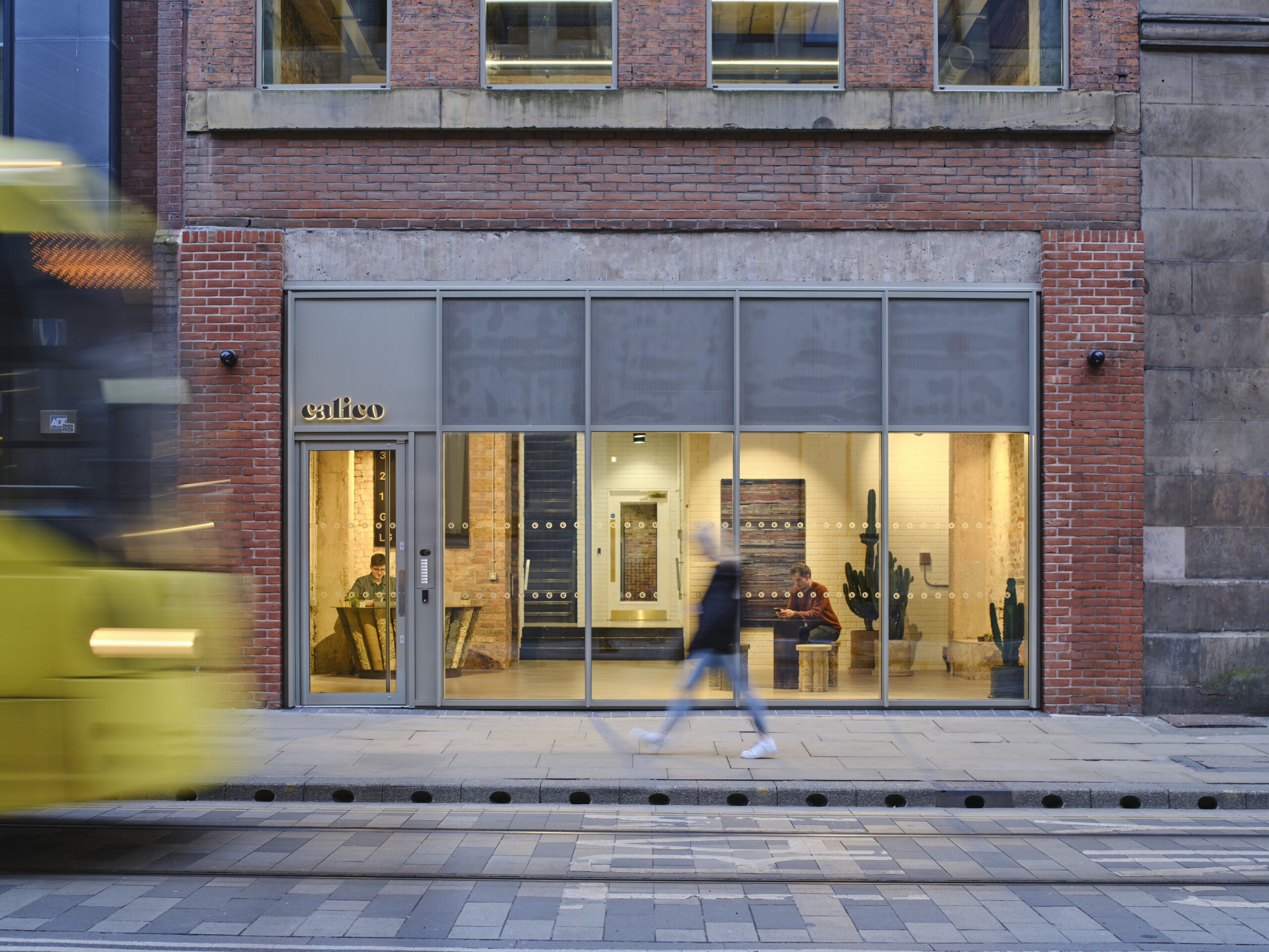 Hawkins Brown-Calico building at 53-55 Mosley Street in Manchester-Exterior shop front