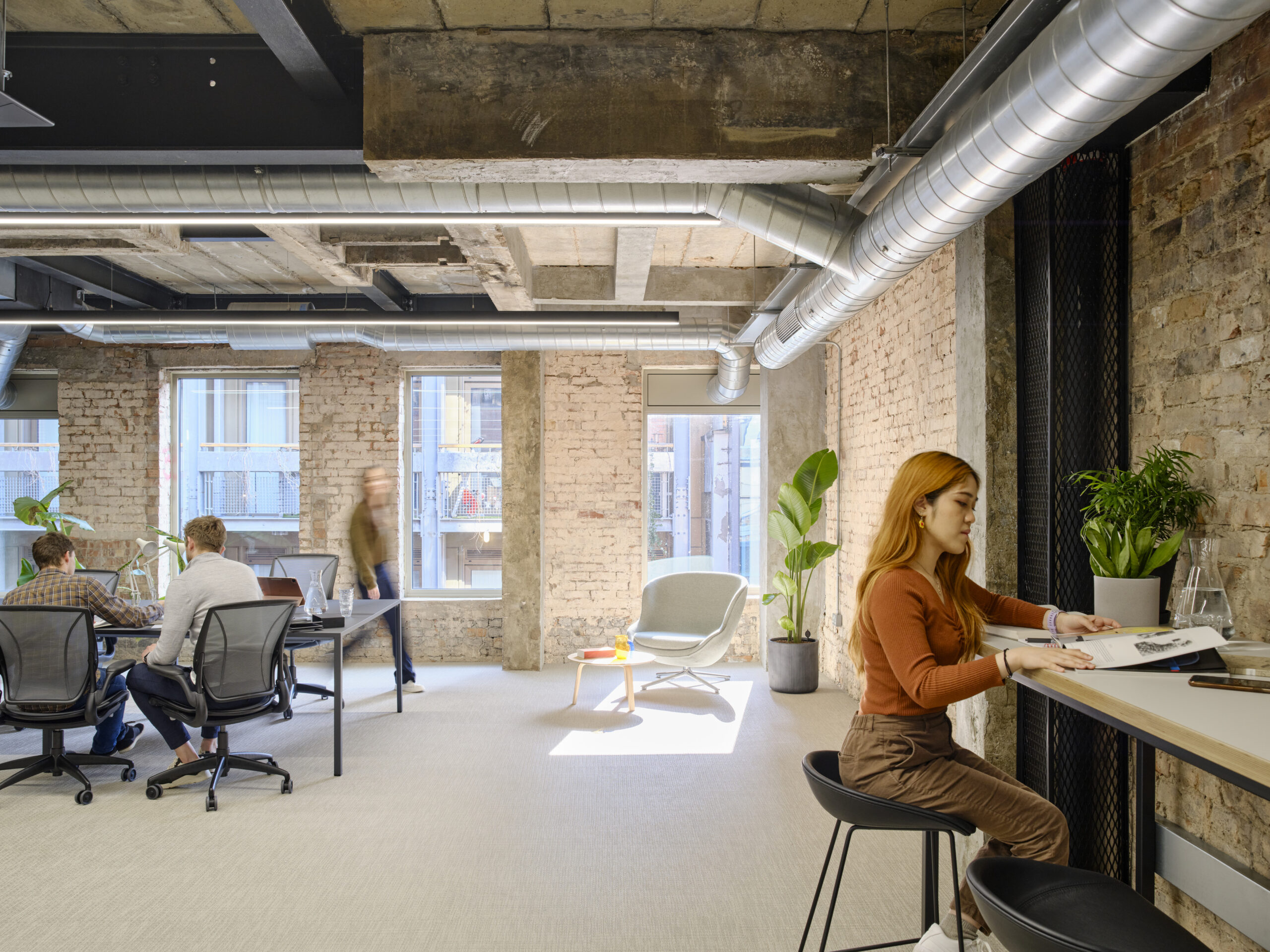 Hawkins Brown-Calico building at 53-55 Mosley Street in Manchester-Interior workspace