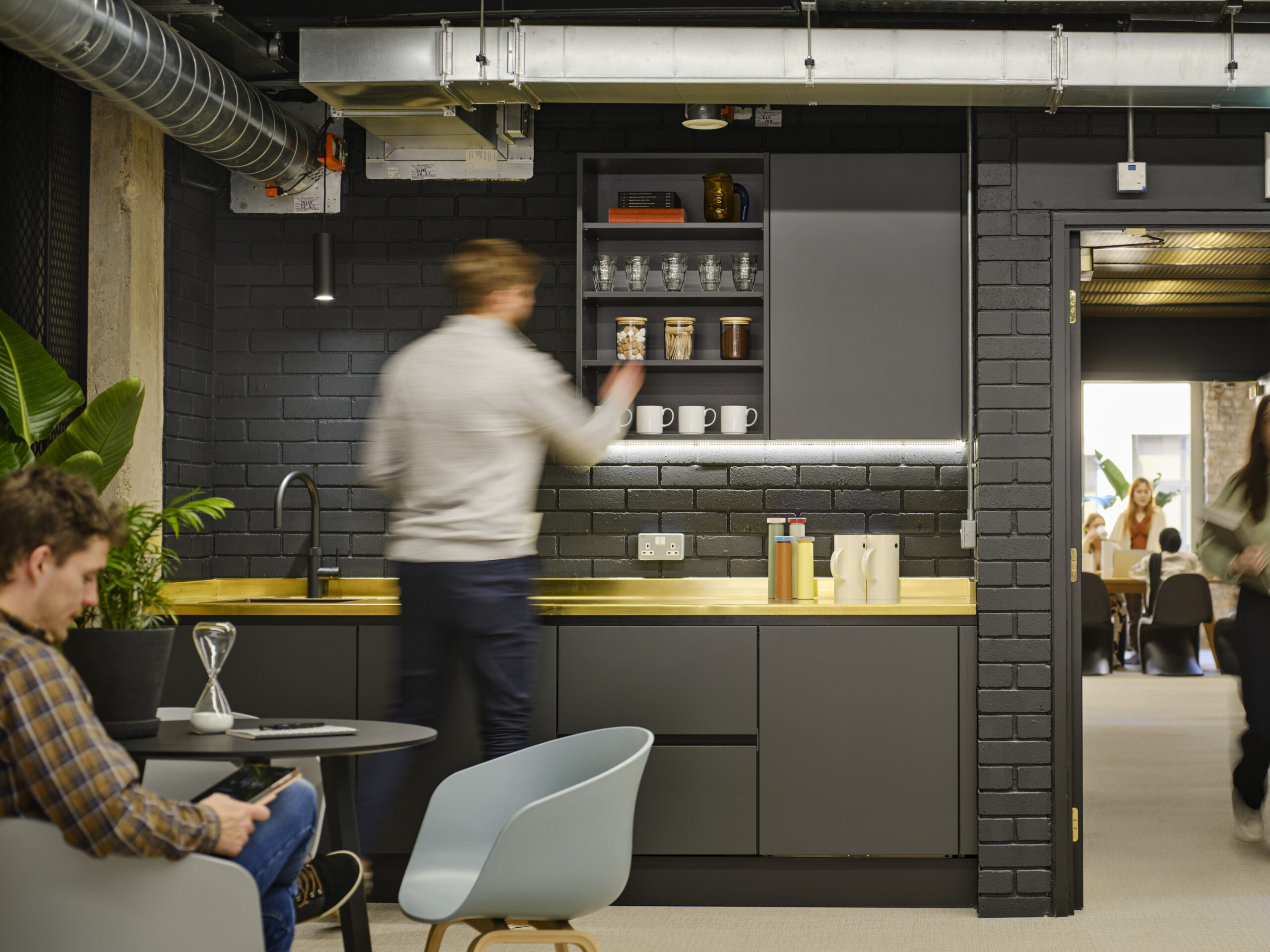 Hawkins Brown-Calico building at 53-55 Mosley Street in Manchester-Interior kitchenette