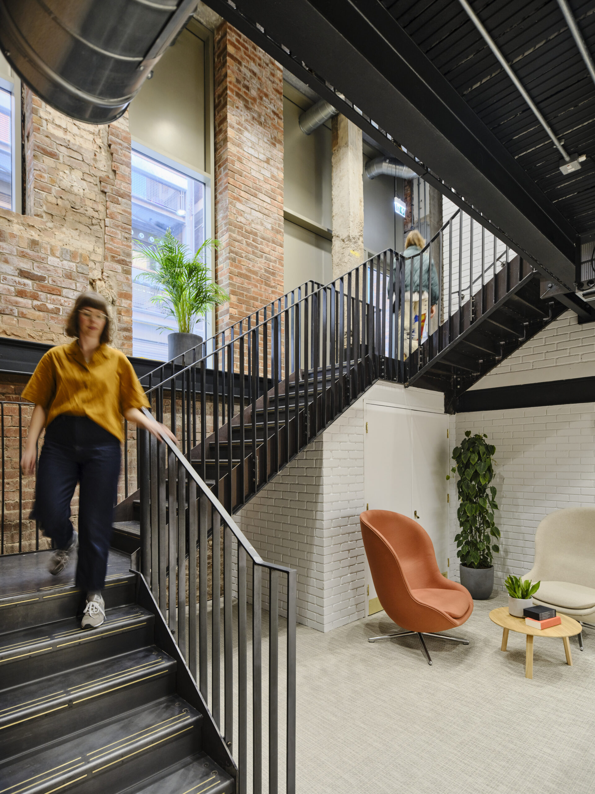 Hawkins Brown-Calico building at 53-55 Mosley Street in Manchester-Interior staircase