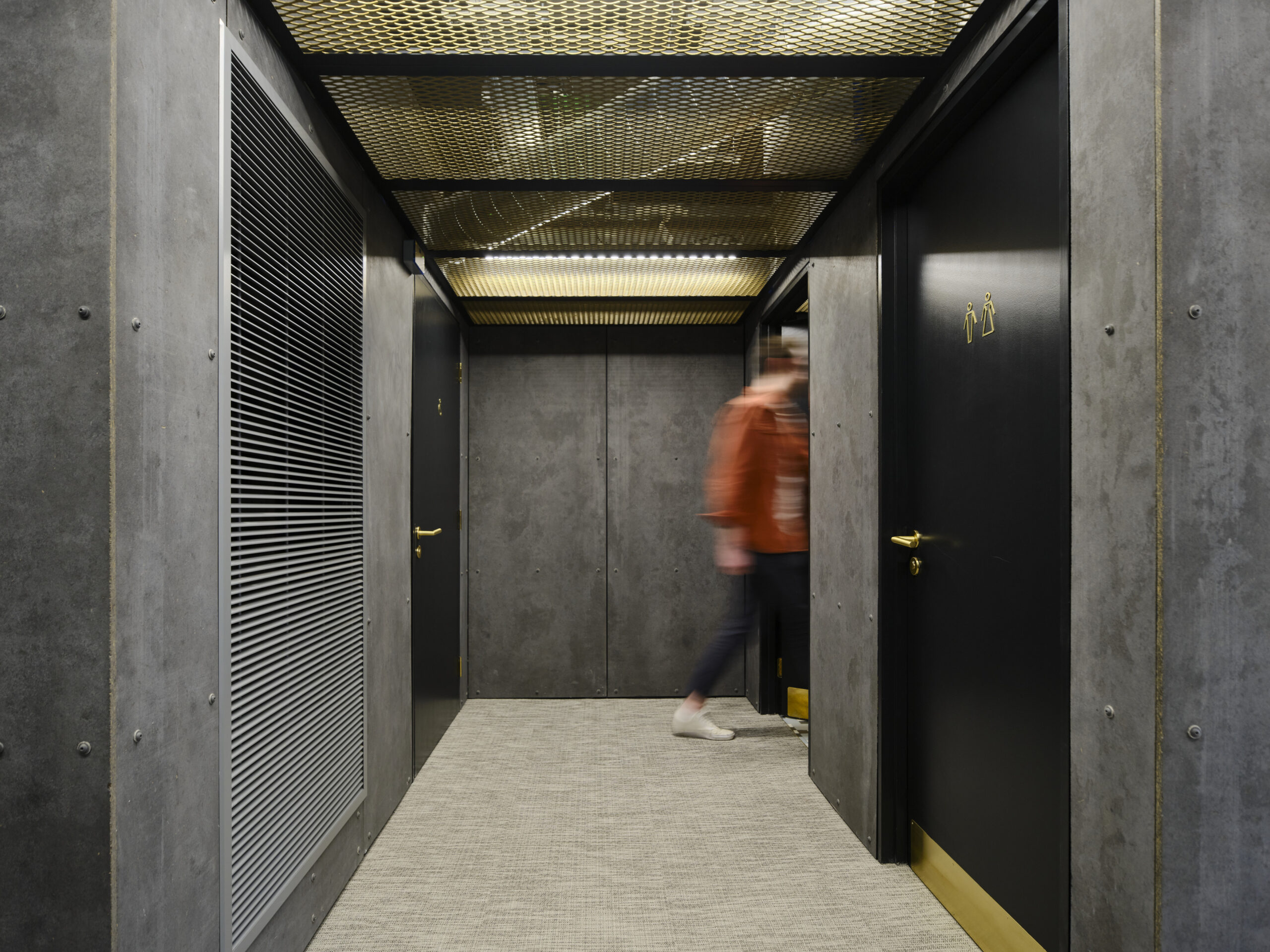 Hawkins Brown-Calico building at 53-55 Mosley Street in Manchester-Interior superloos