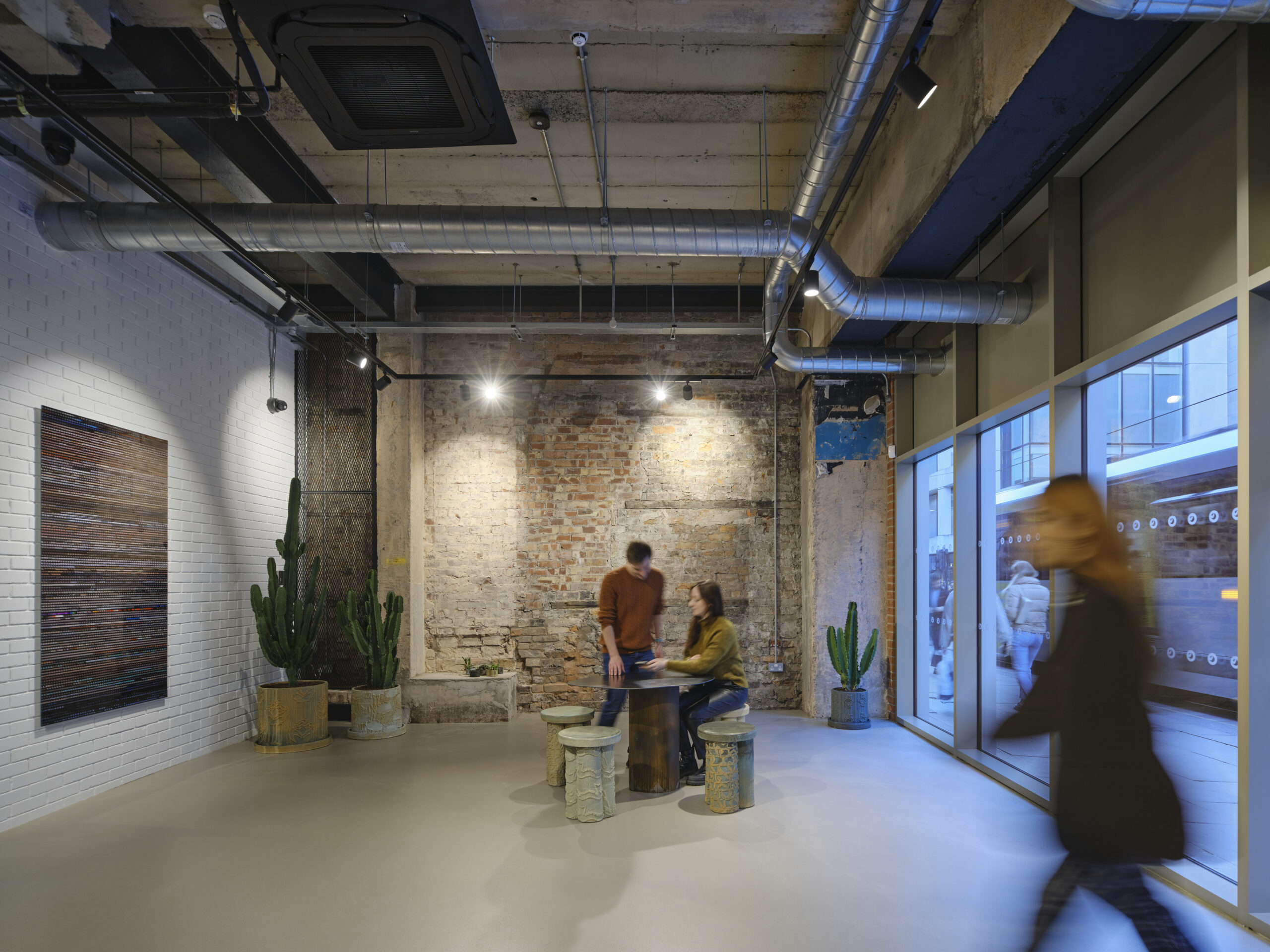 Hawkins Brown-Calico building at 53-55 Mosley Street in Manchester-Interior ground floor entrance