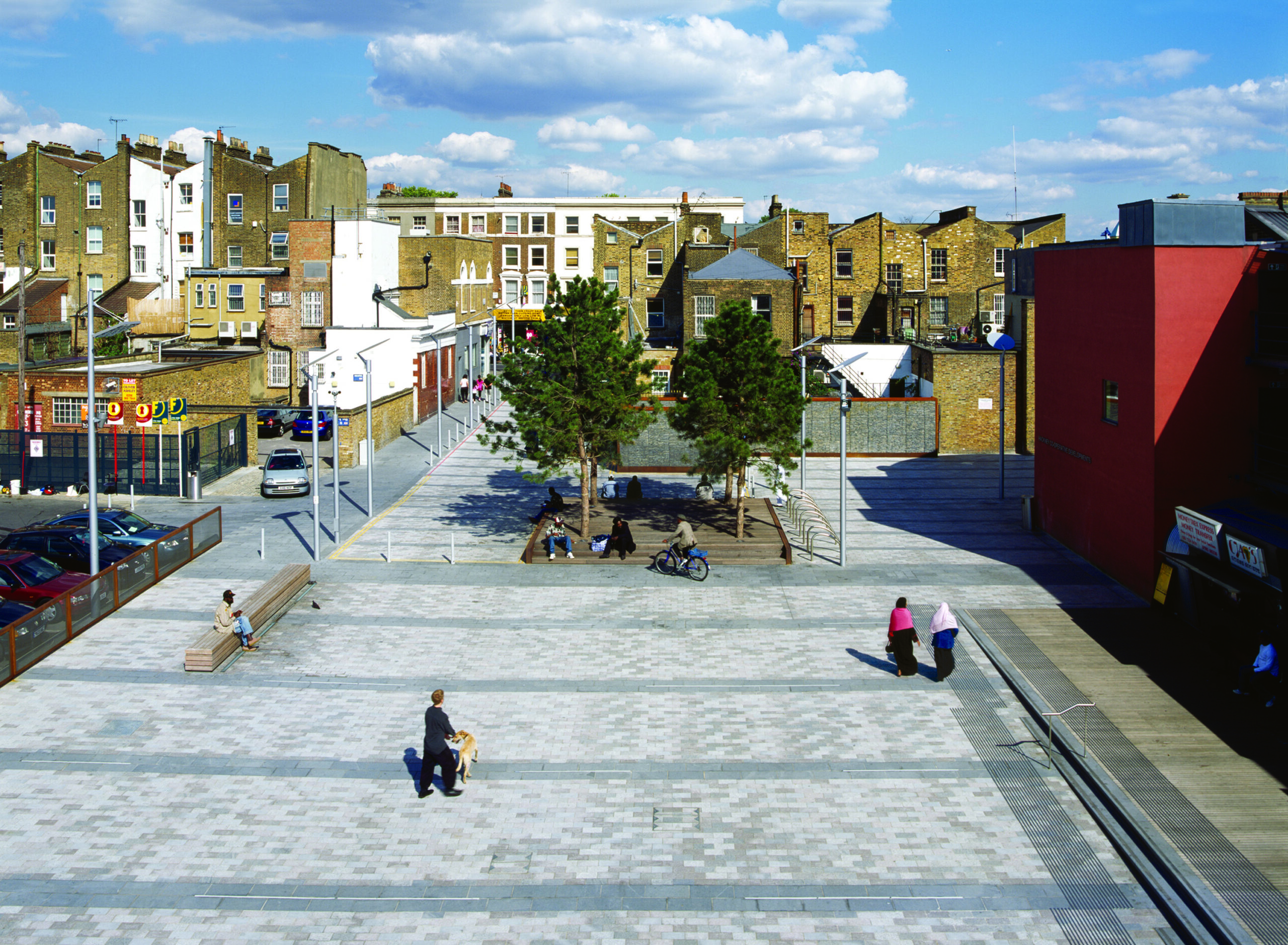 Aerial view of Gillett Square