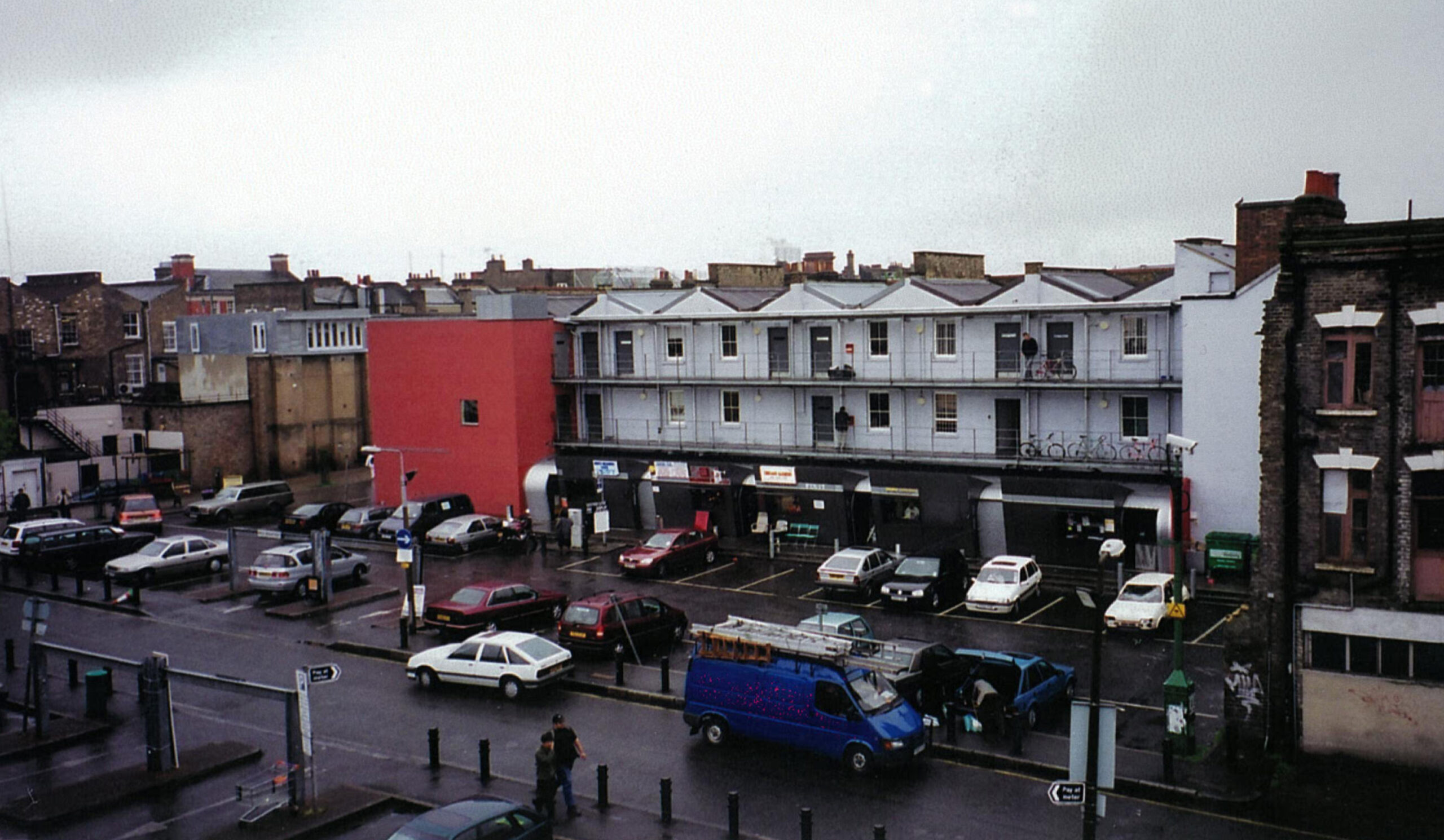 A 'before' picture of Gillett Square, when it was car park.
