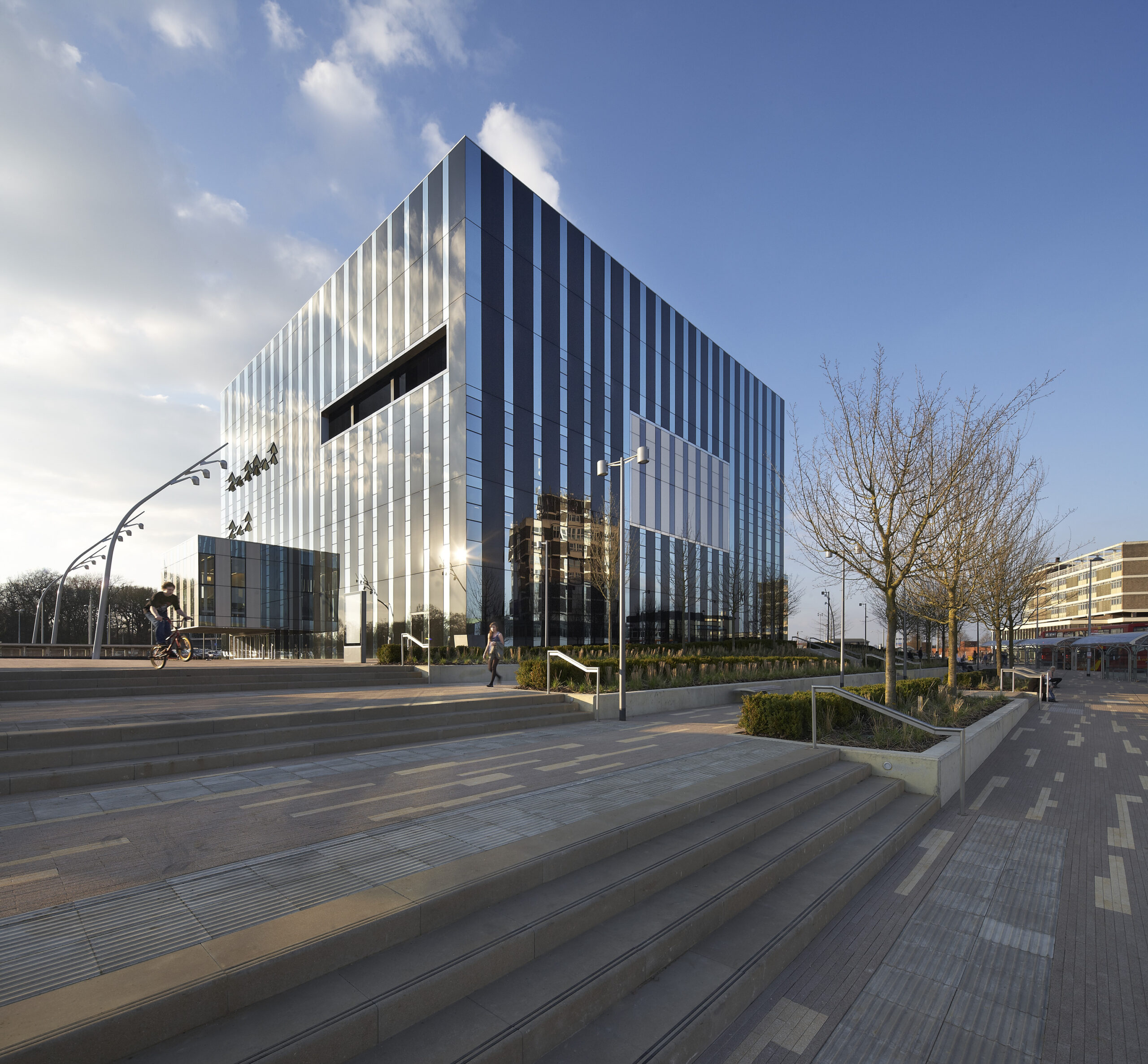 External view of the Corby Cube